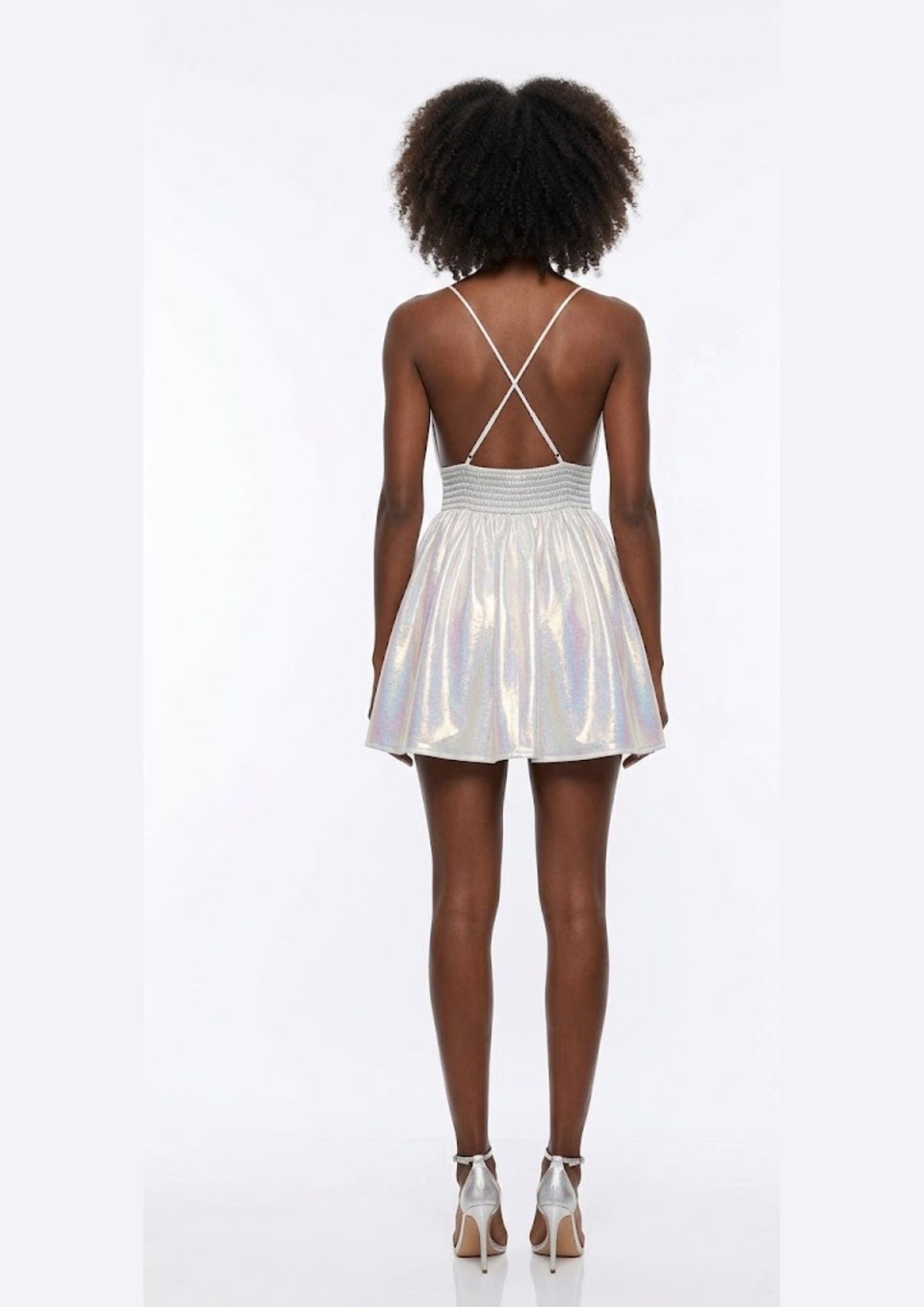 AMORE 26107 - Mini Skirt Dress (Iridescent Polyester)