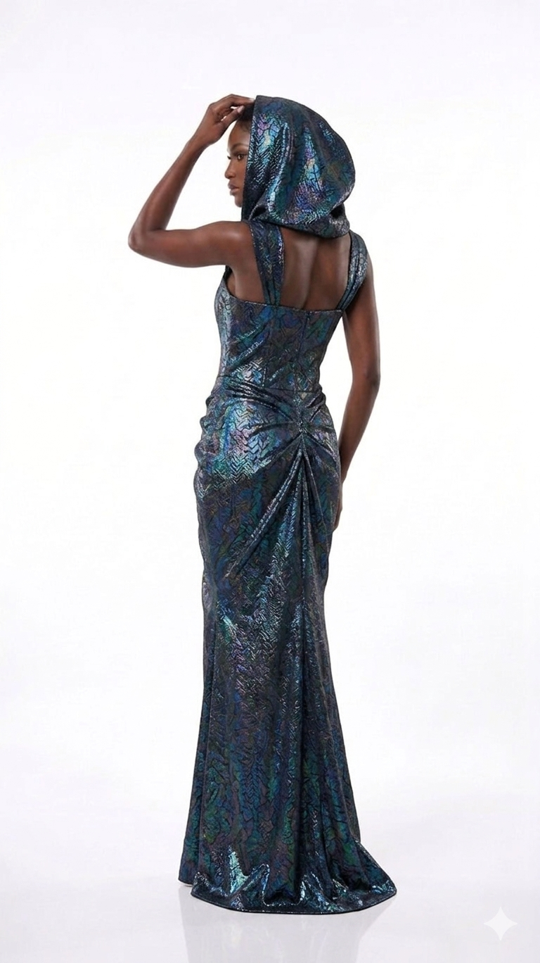 AMORE 26110 - Maxi Dress (Iridescent Polyester)