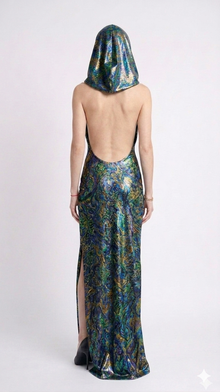 AMORE 26108 - Maxi Dress (Iridescent Polyester)
