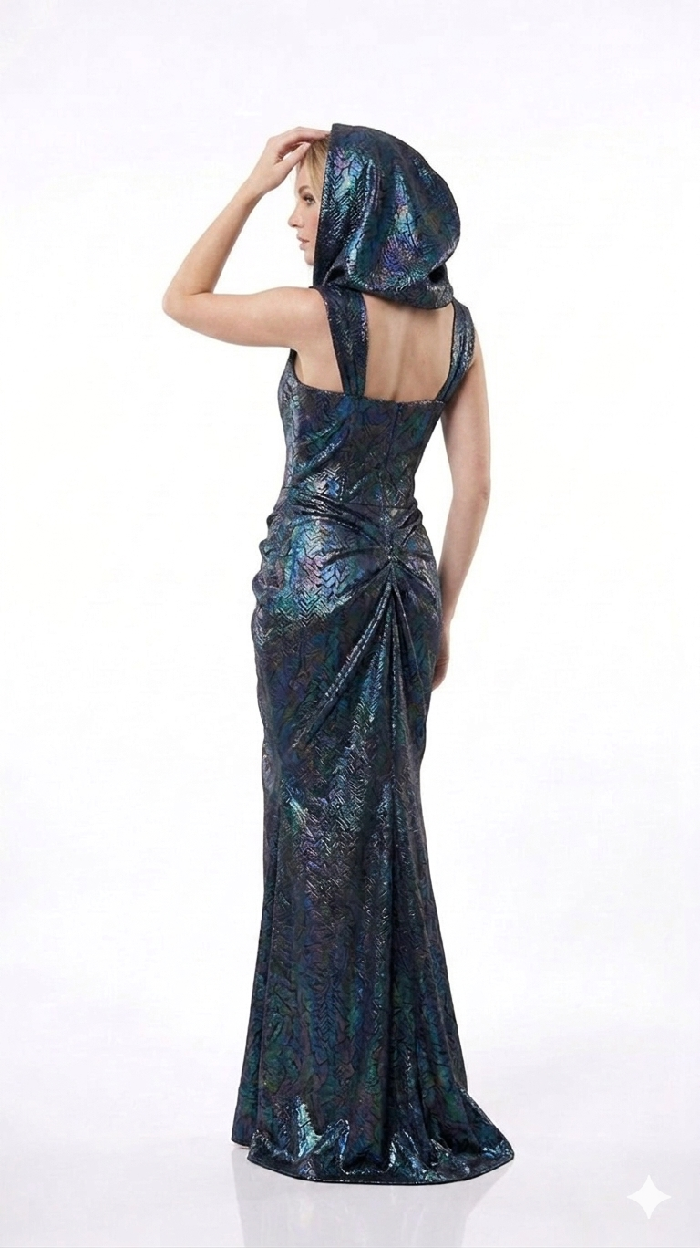 AMORE 26110 - Maxi Dress (Iridescent Polyester)