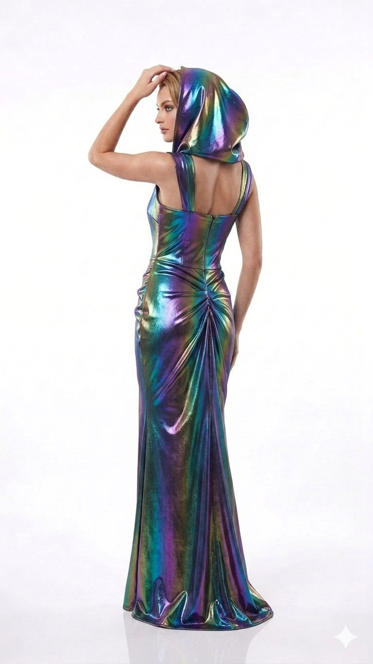 AMORE 26110 - Maxi Dress (Iridescent Polyester)