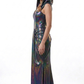 AMORE 26110 - Maxi Dress (Iridescent Polyester)
