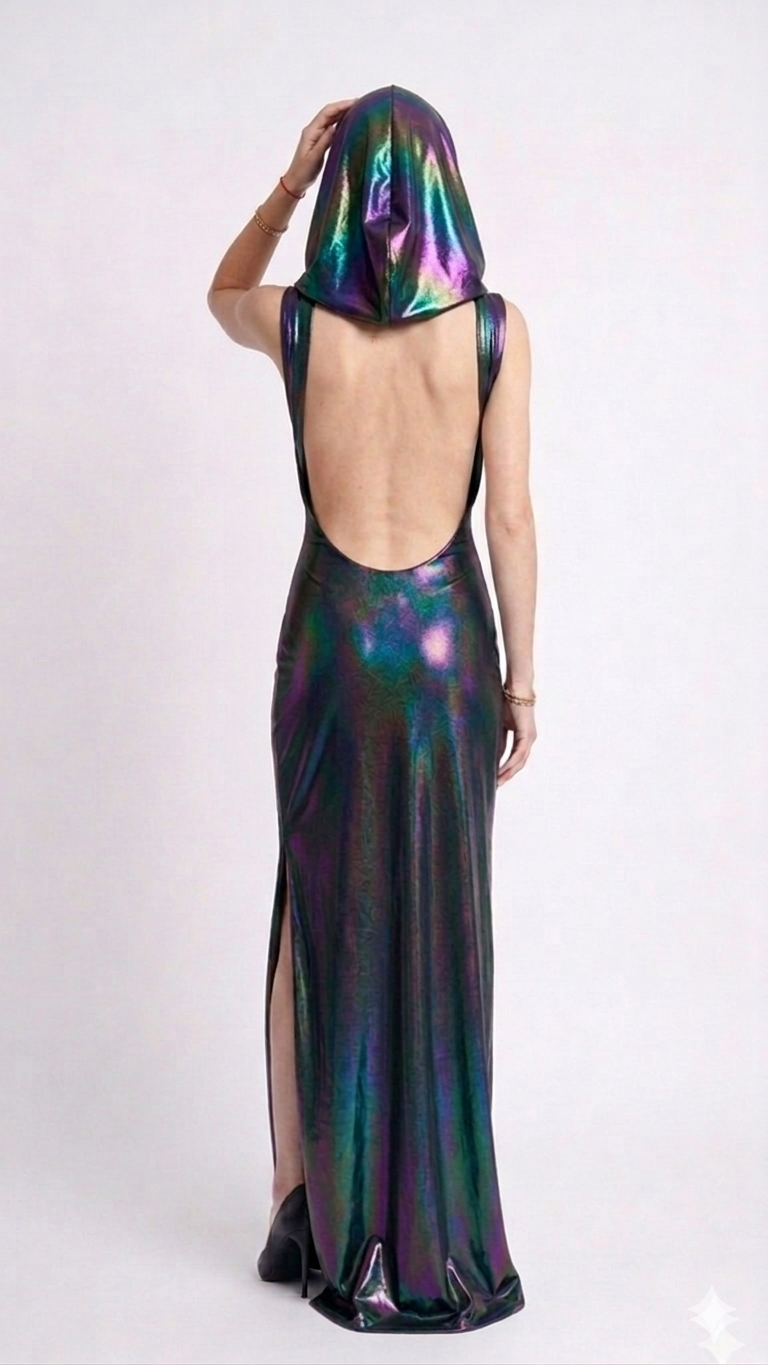AMORE 26108 - Maxi Dress (Iridescent Polyester)