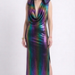 AMORE 26108 - Maxi Dress (Iridescent Polyester)