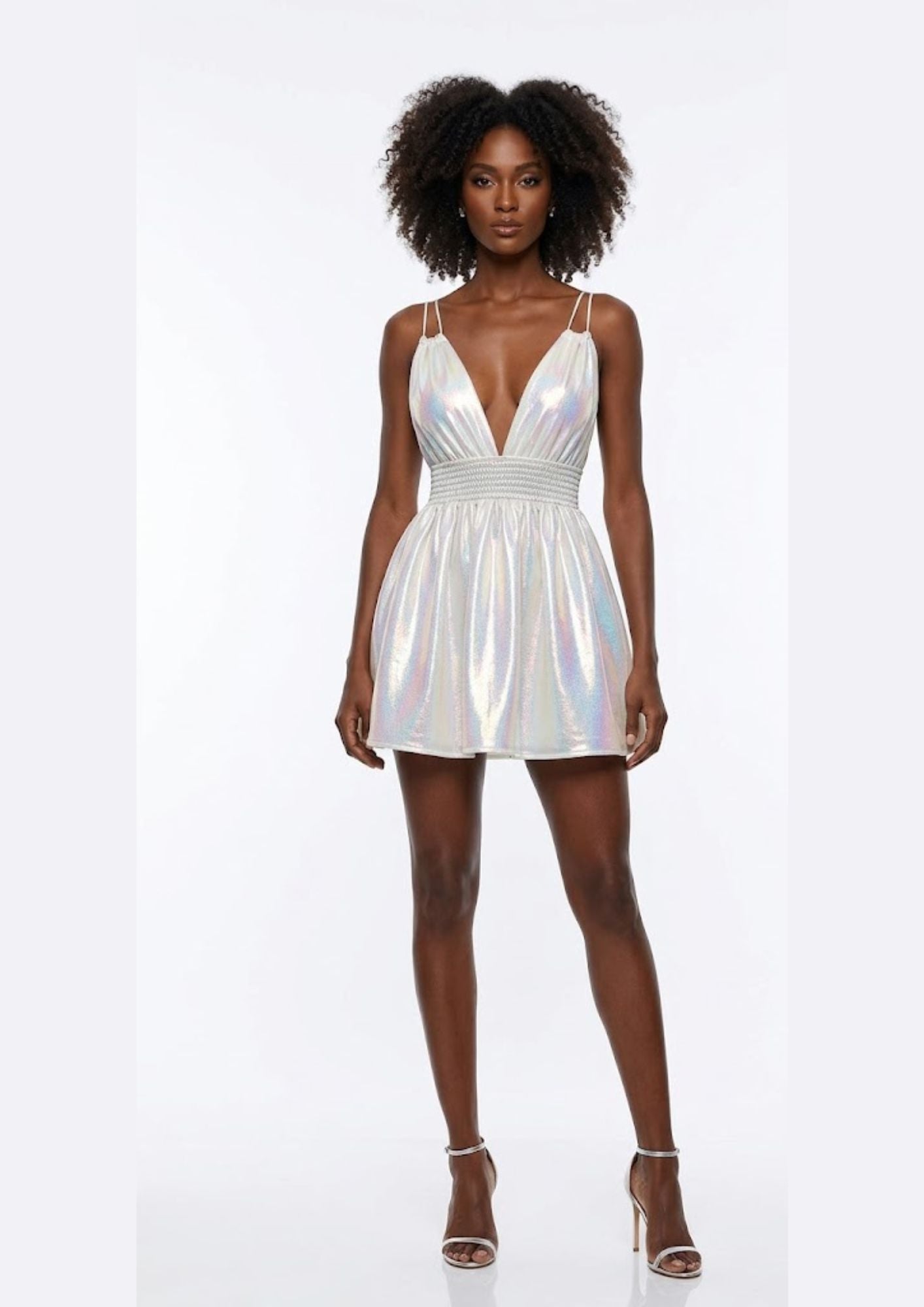 AMORE 26103 - Mini Dress (Iridescent Polyester)