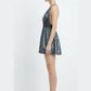 AMORE 26103 - Mini Dress (Iridescent Polyester)