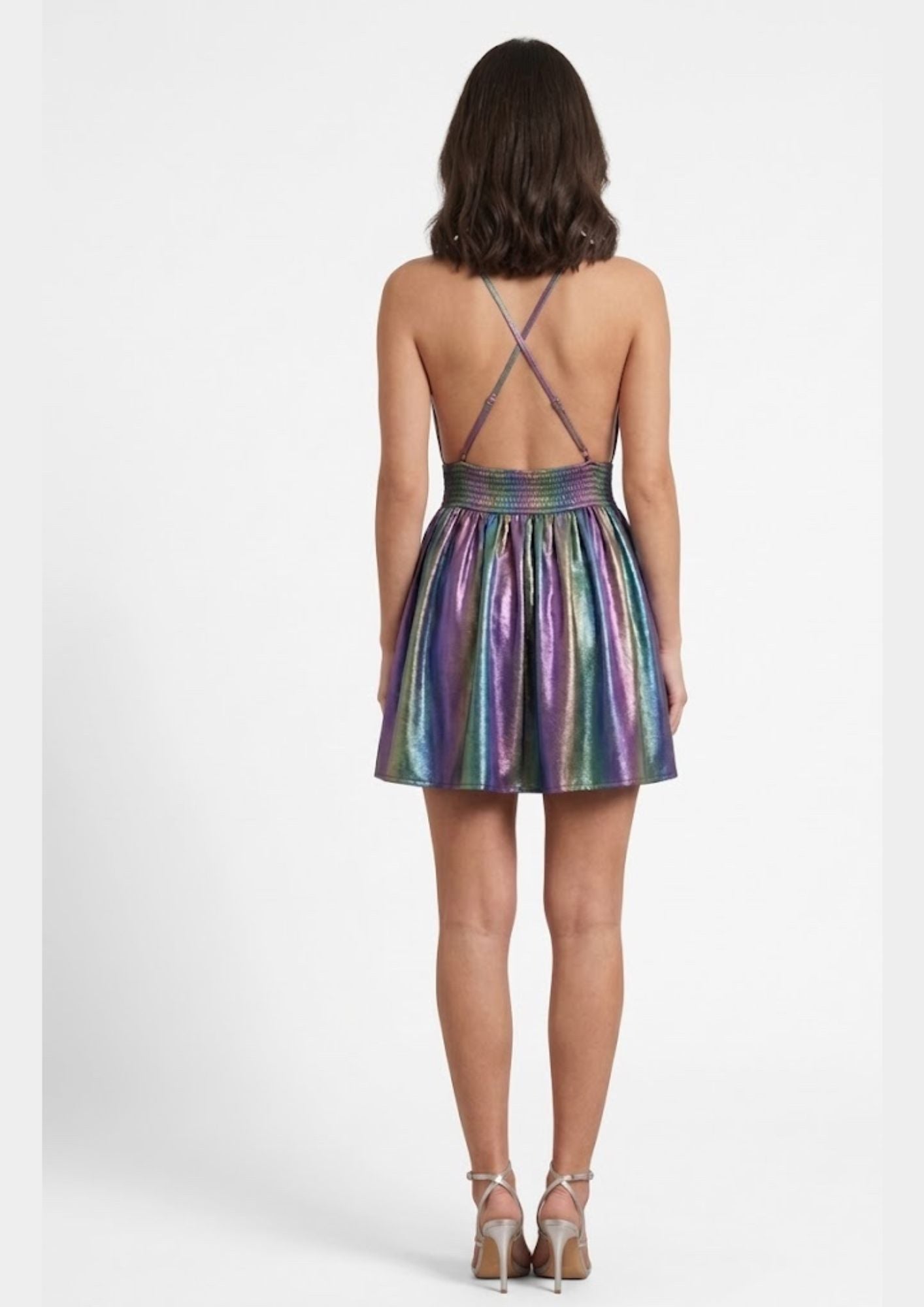 AMORE 26103 - Mini Dress (Iridescent Polyester)