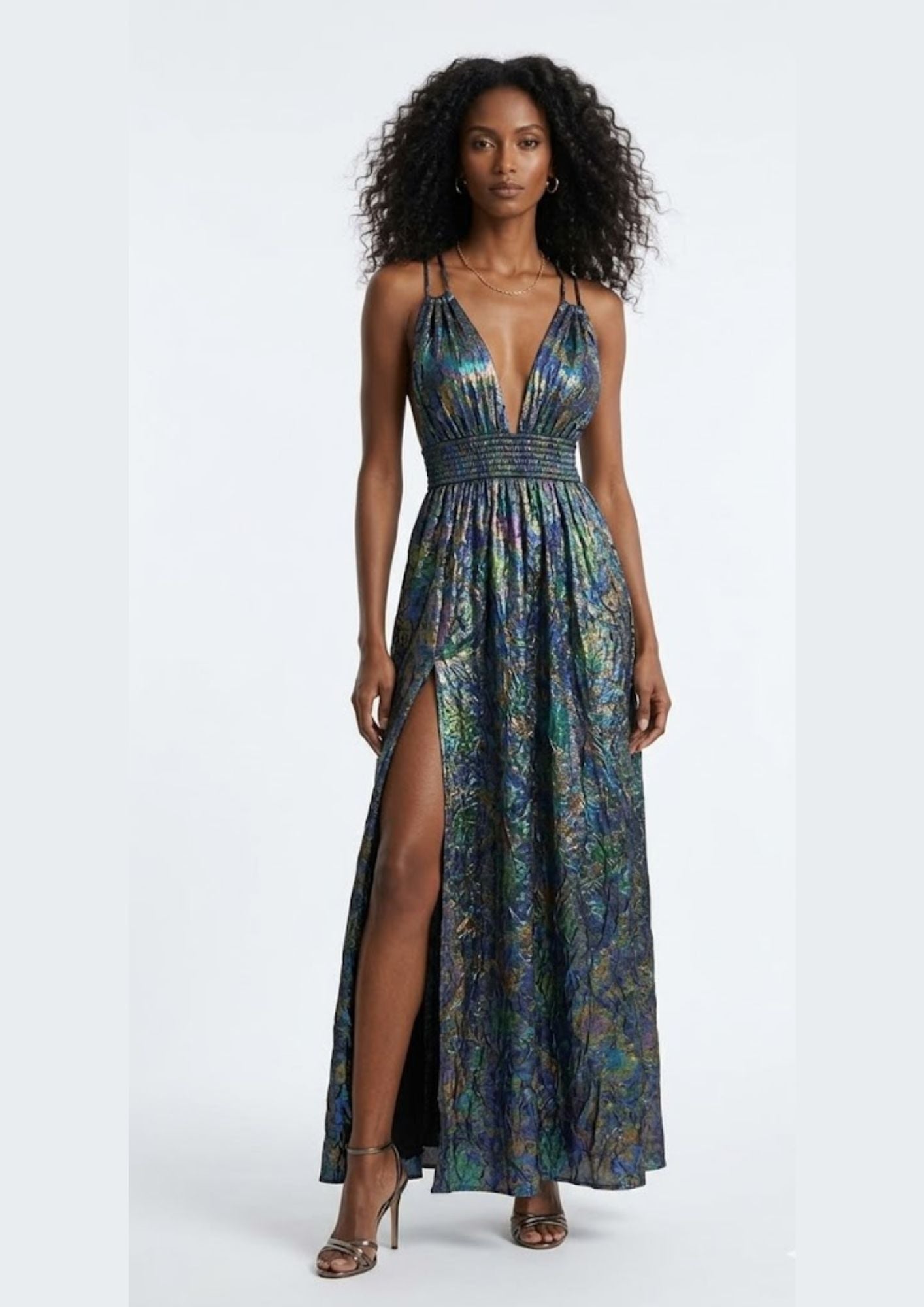 AMORE 26104 - Maxi Dress (Iridescent Polyester)