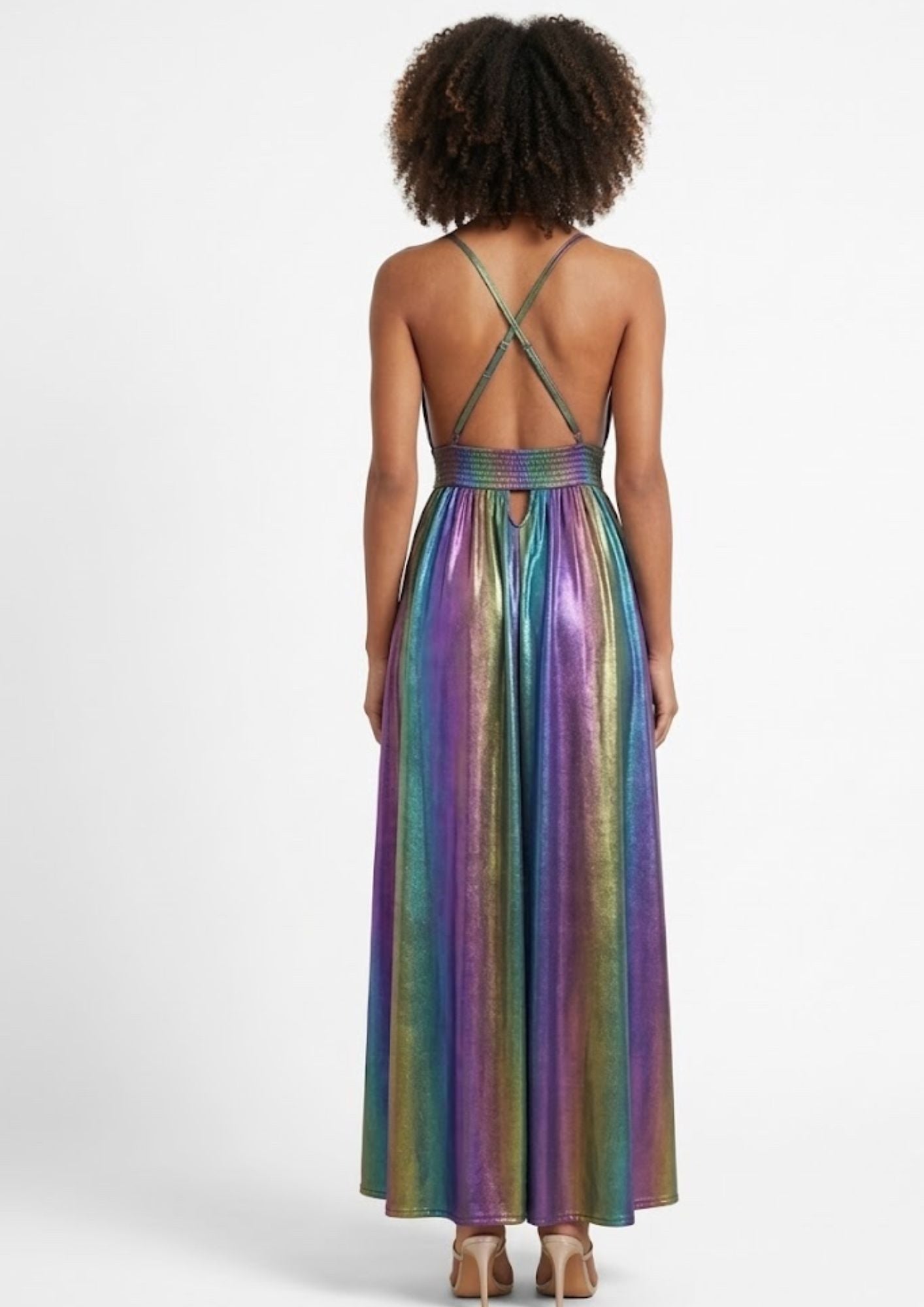 AMORE 26104 - Maxi Dress (Iridescent Polyester)