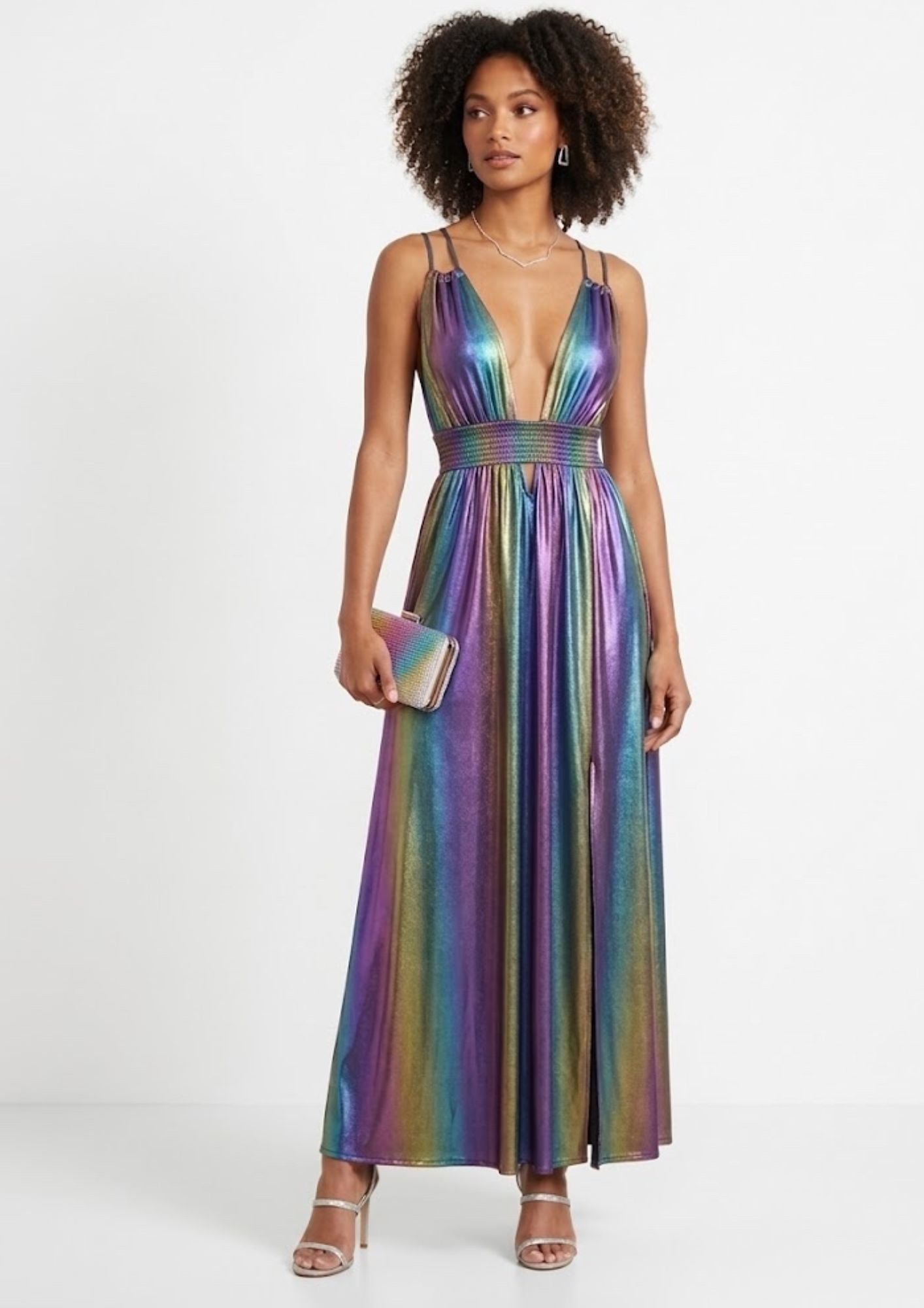 AMORE 26104 - Maxi Dress (Iridescent Polyester)