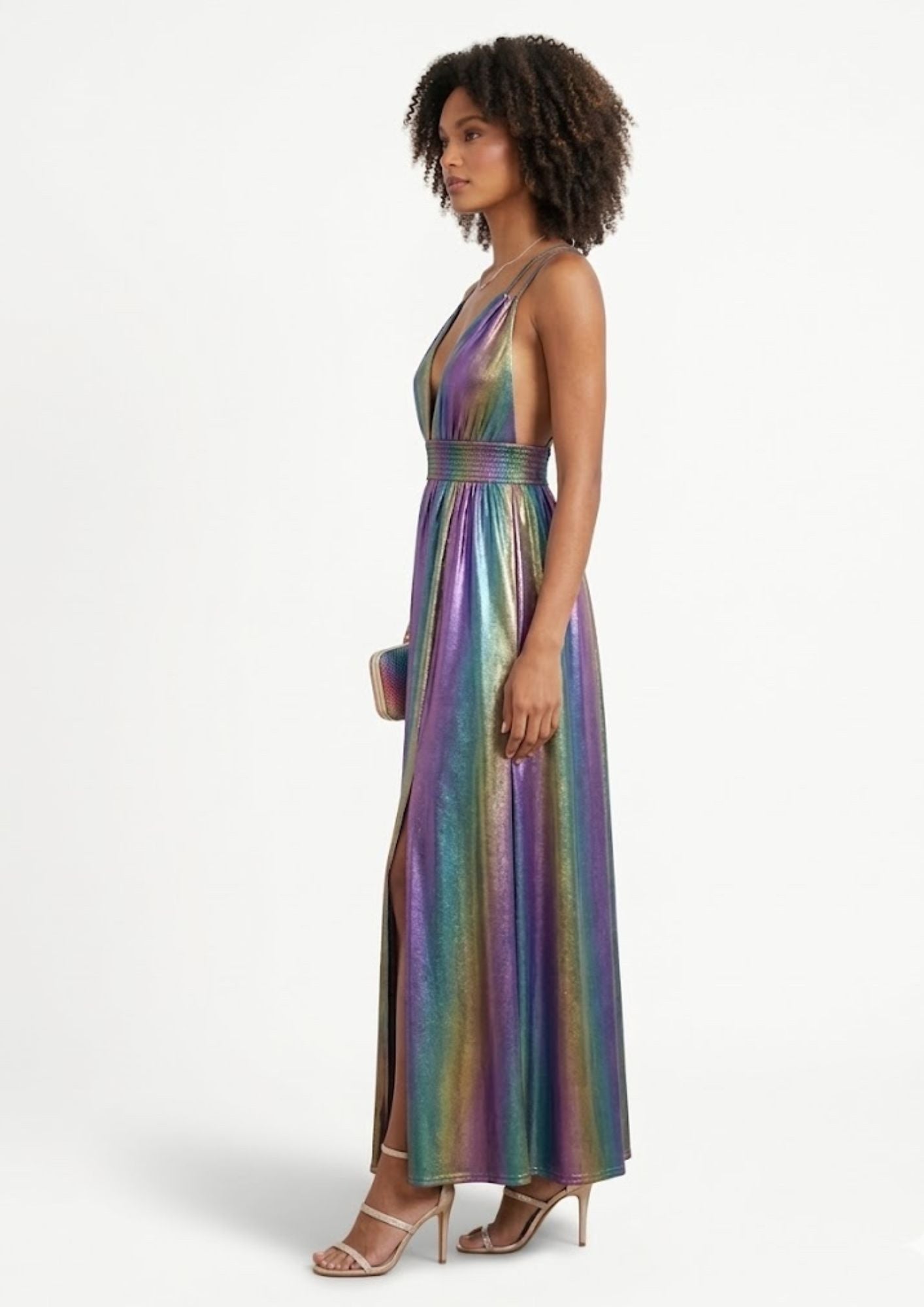 AMORE 26104 - Maxi Dress (Iridescent Polyester)