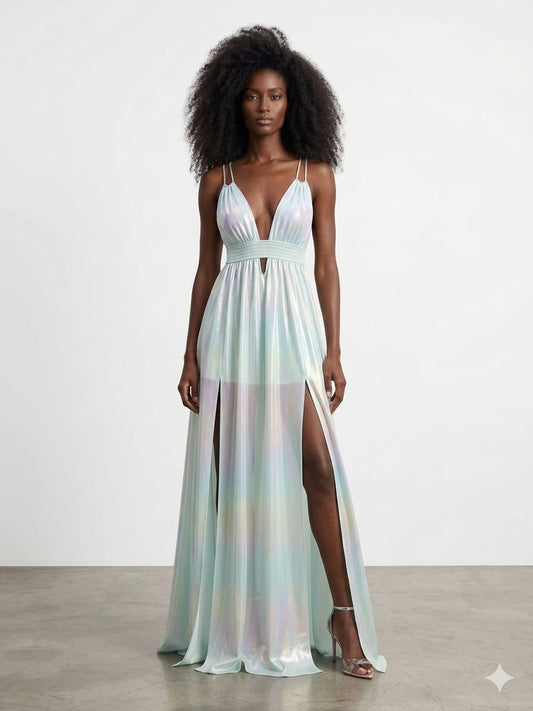 AMORE 26106 - Maxi Dress (Iridescent Polyester)