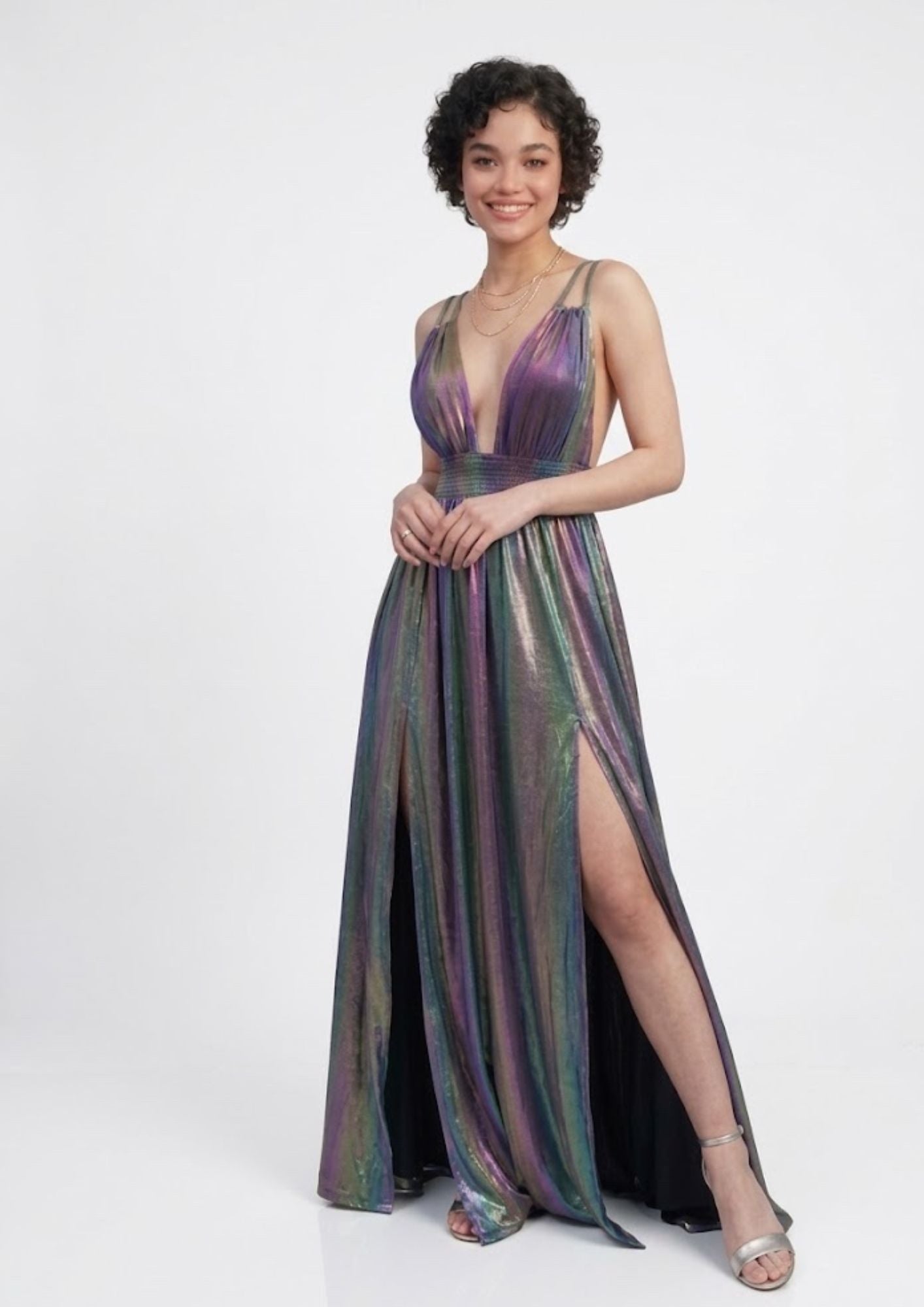 AMORE 26106 - Maxi Dress (Iridescent Polyester)