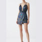 AMORE 26107 - Mini Skirt Dress (Iridescent Polyester)
