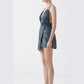 AMORE 26107 - Mini Skirt Dress (Iridescent Polyester)