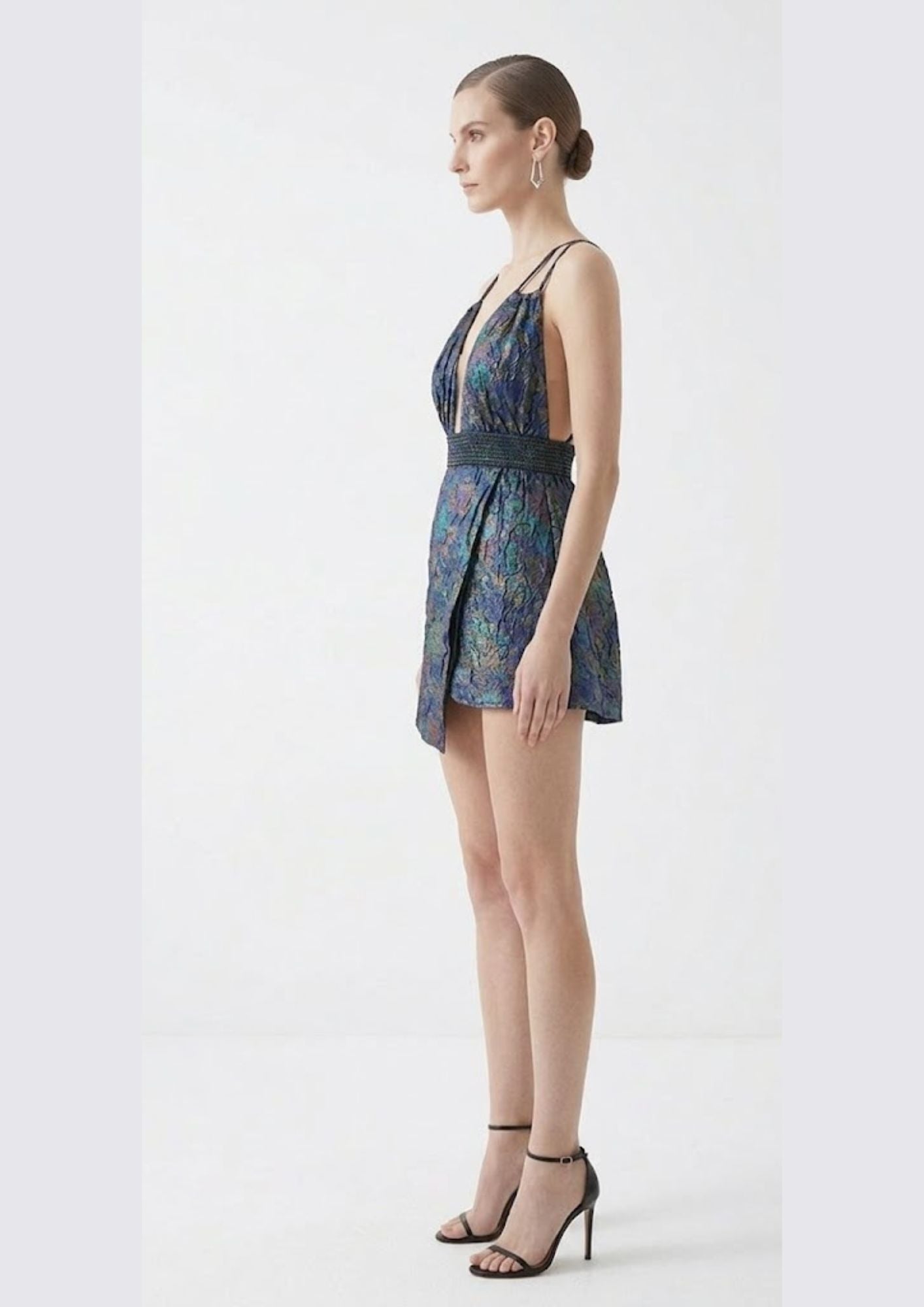 AMORE 26107 - Mini Skirt Dress (Iridescent Polyester)