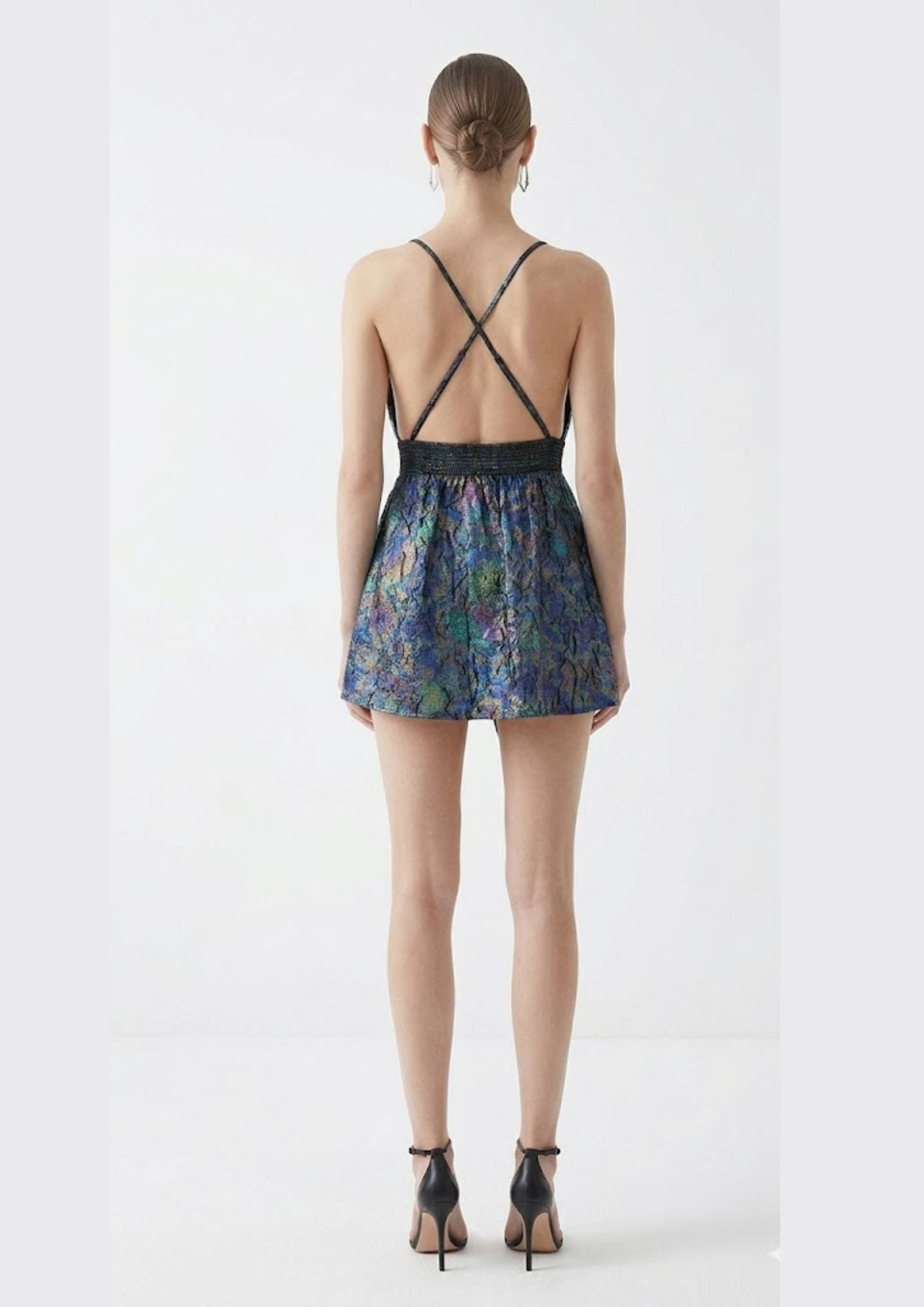 AMORE 26107 - Mini Skirt Dress (Iridescent Polyester)
