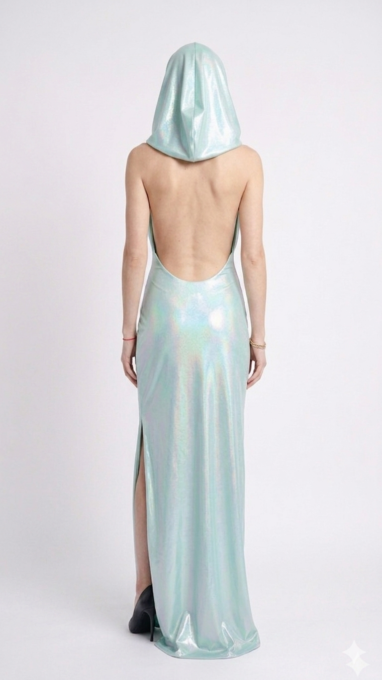 AMORE 26108 - Maxi Dress (Iridescent Polyester)
