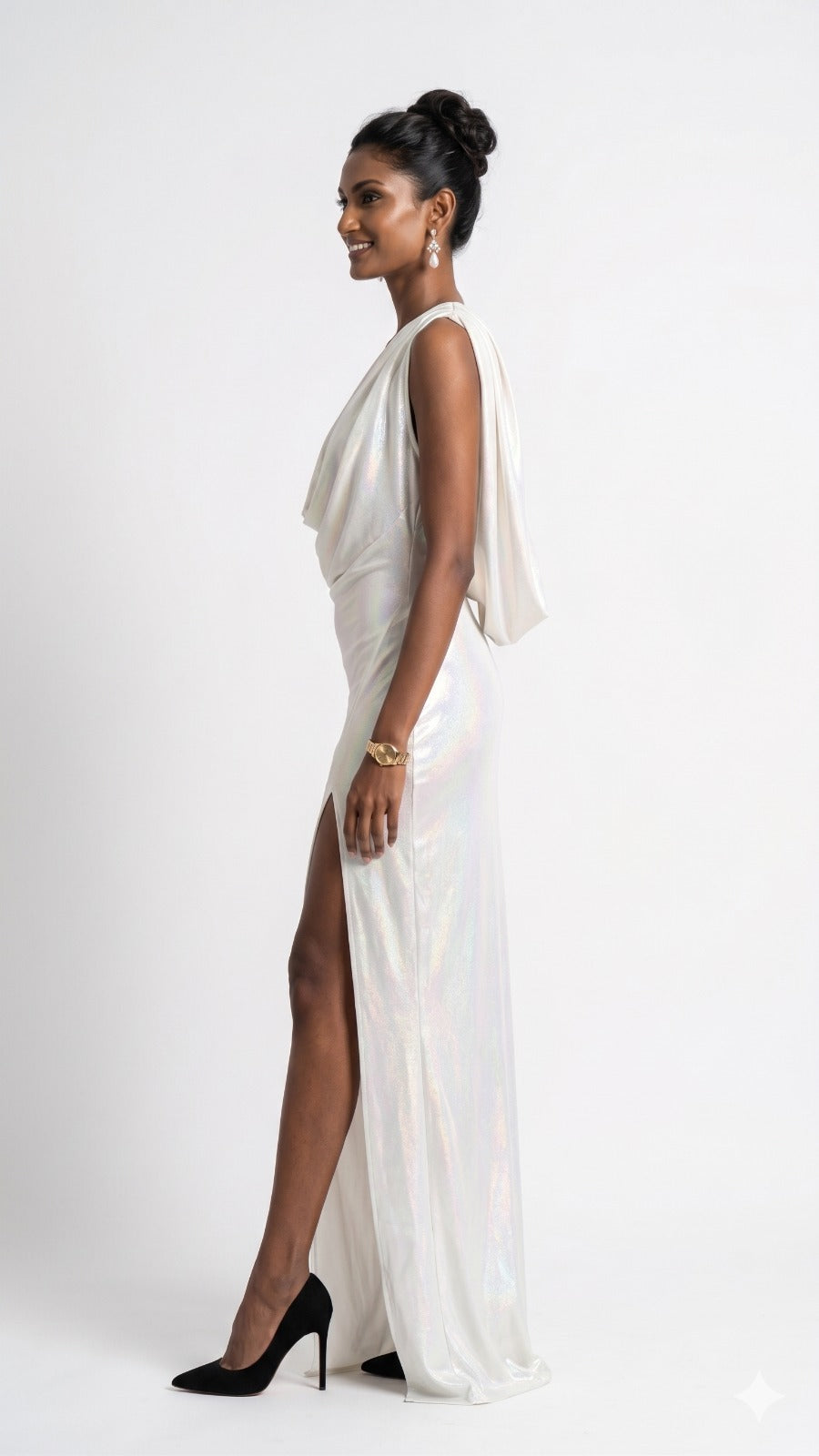 AMORE 26108 - Maxi Dress (Iridescent Polyester)