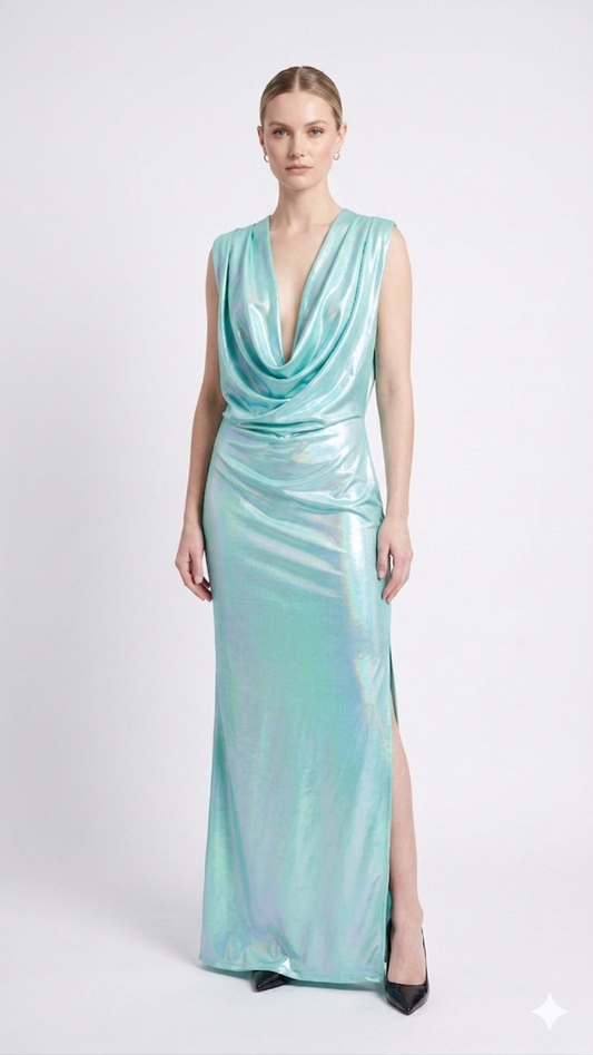 AMORE 26108 - Maxi Dress (Iridescent Polyester)