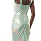 AMORE 26110 - Maxi Dress (Iridescent Polyester)