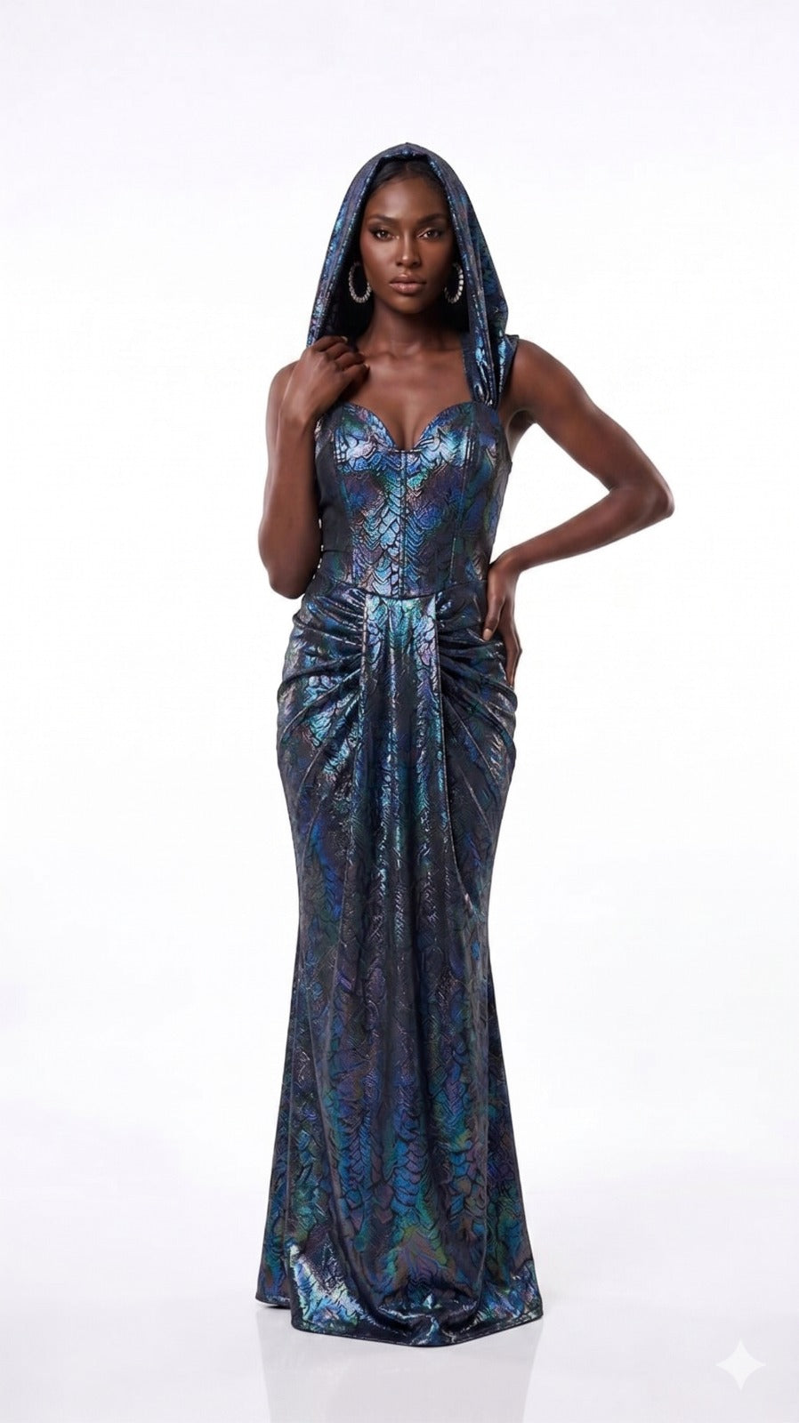 AMORE 26110 - Maxi Dress (Iridescent Polyester)