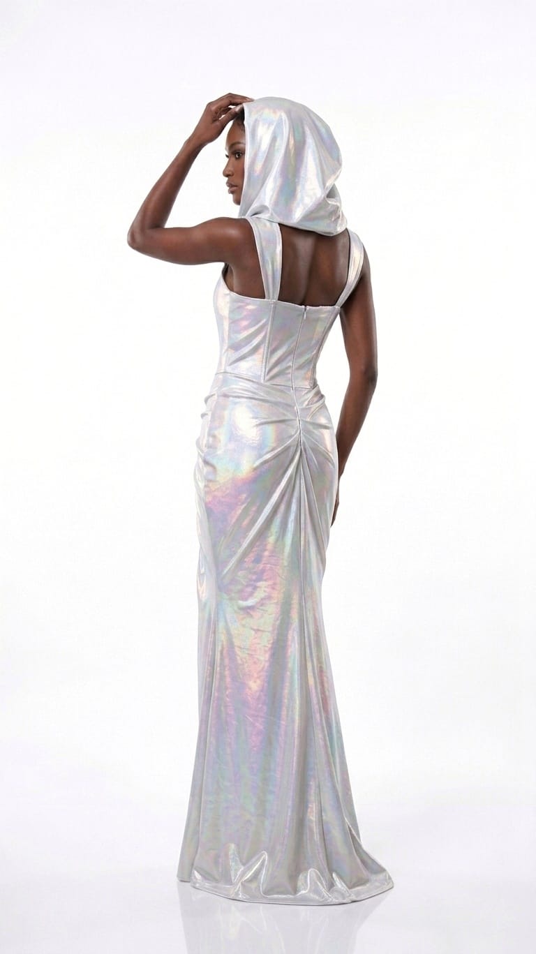 AMORE 26110 - Maxi Dress (Iridescent Polyester)