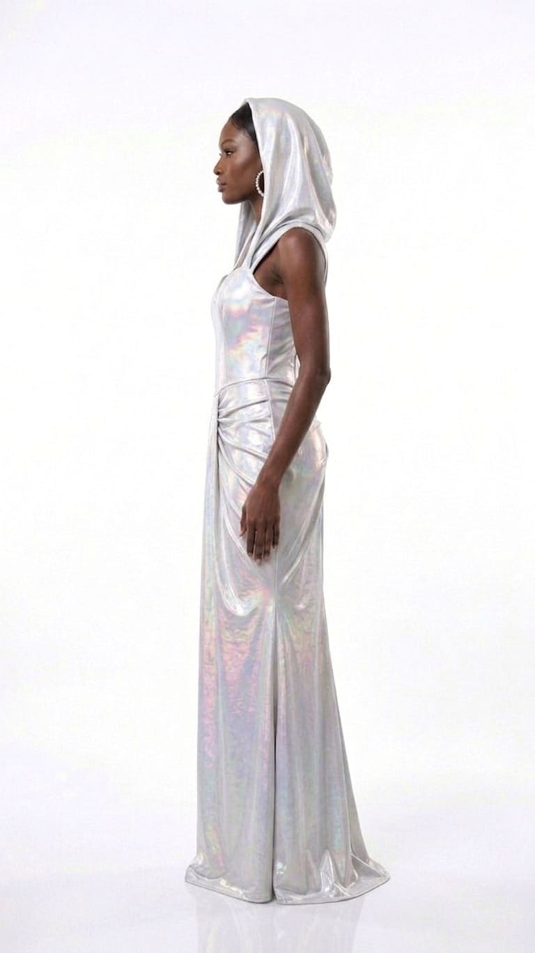 AMORE 26110 - Maxi Dress (Iridescent Polyester)
