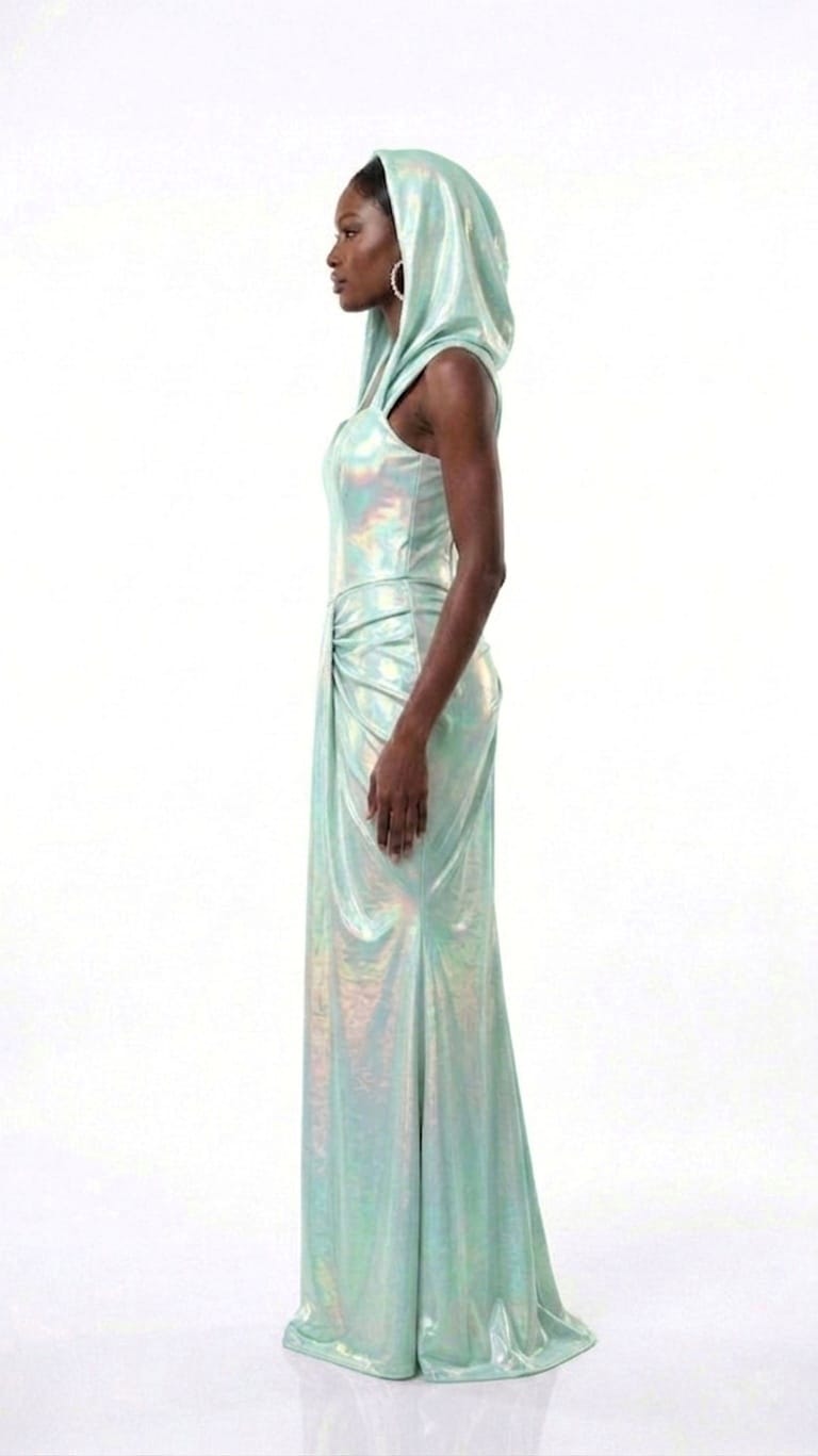 AMORE 26110 - Maxi Dress (Iridescent Polyester)