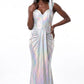 AMORE 26110 - Maxi Dress (Iridescent Polyester)